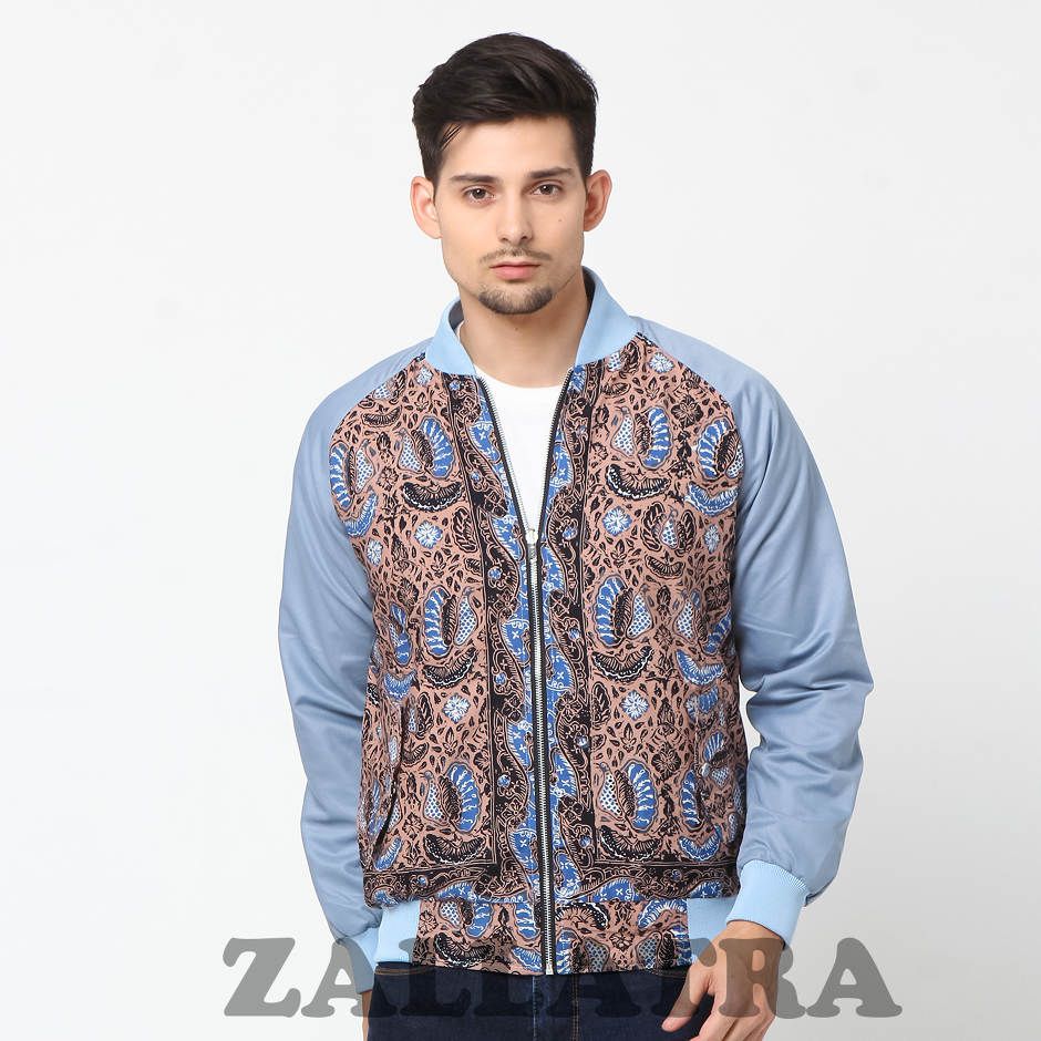  Jaket Batik Bomber Asli Jambi Berkualitas Zallatra JP09