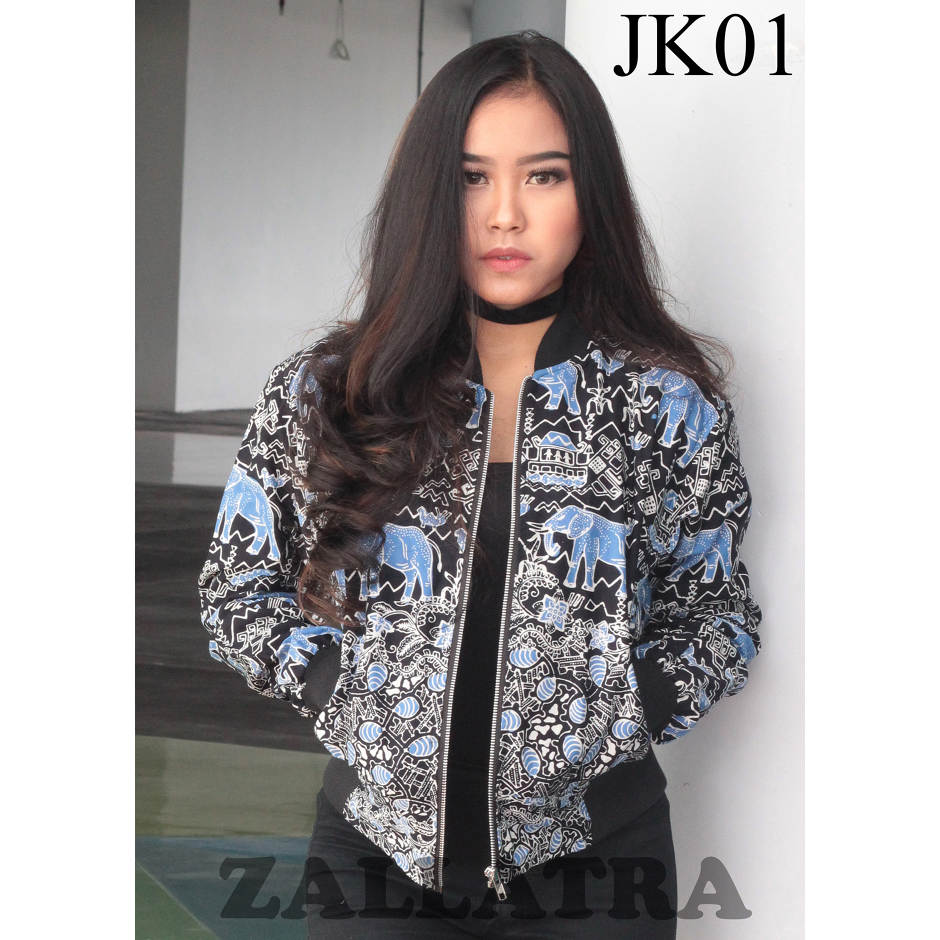  Jaket Bomber Batik Asli Lampung Berkualitas Zallatra JK01