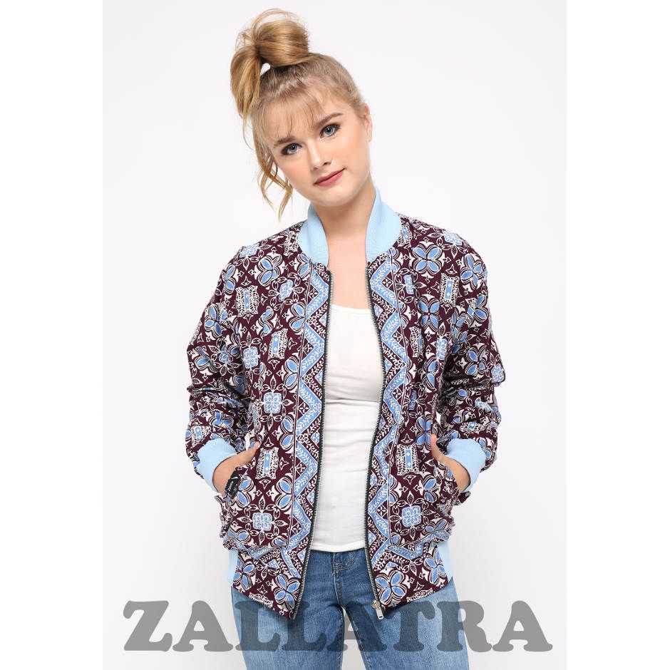  Jaket Bomber Batik Asli Aceh Berkualitas Zallatra JK09