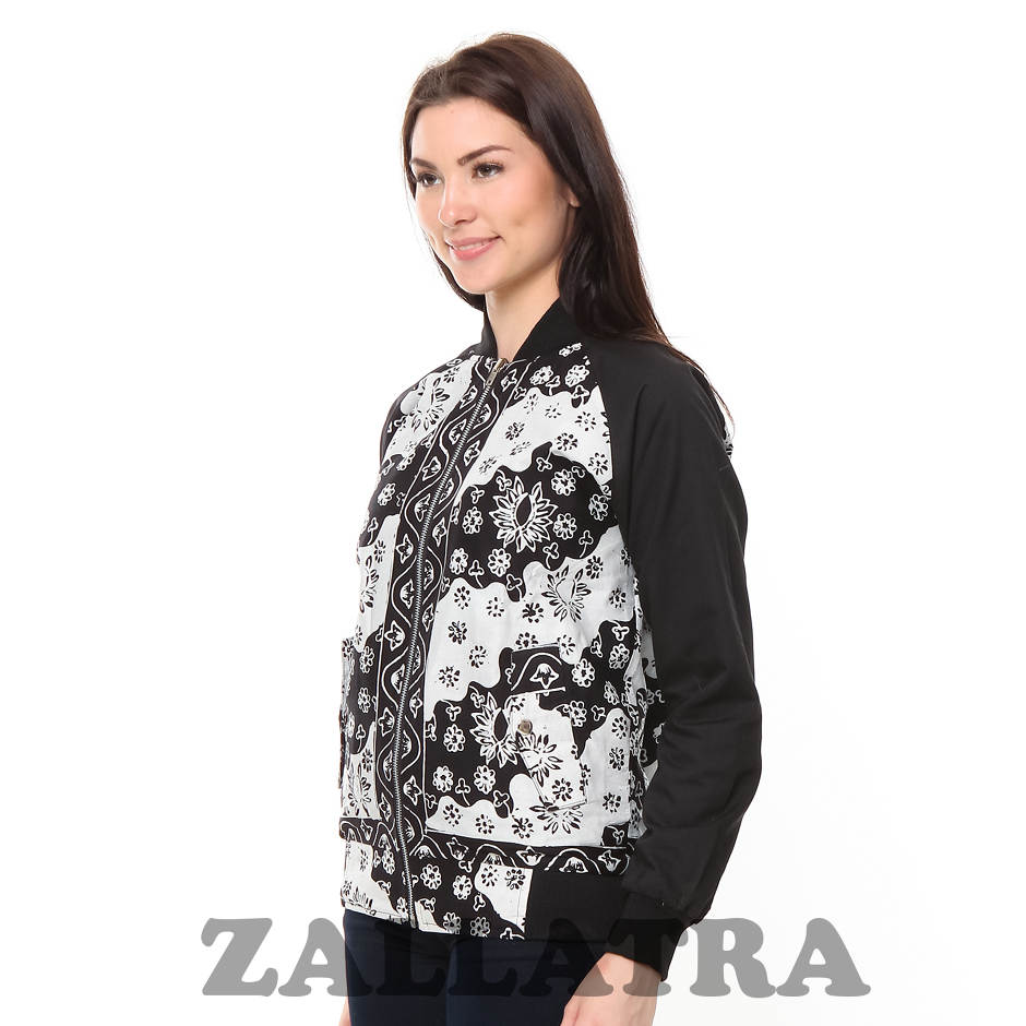  Jaket Bomber Batik Asli Jambi Berkualitas Zallatra JK12