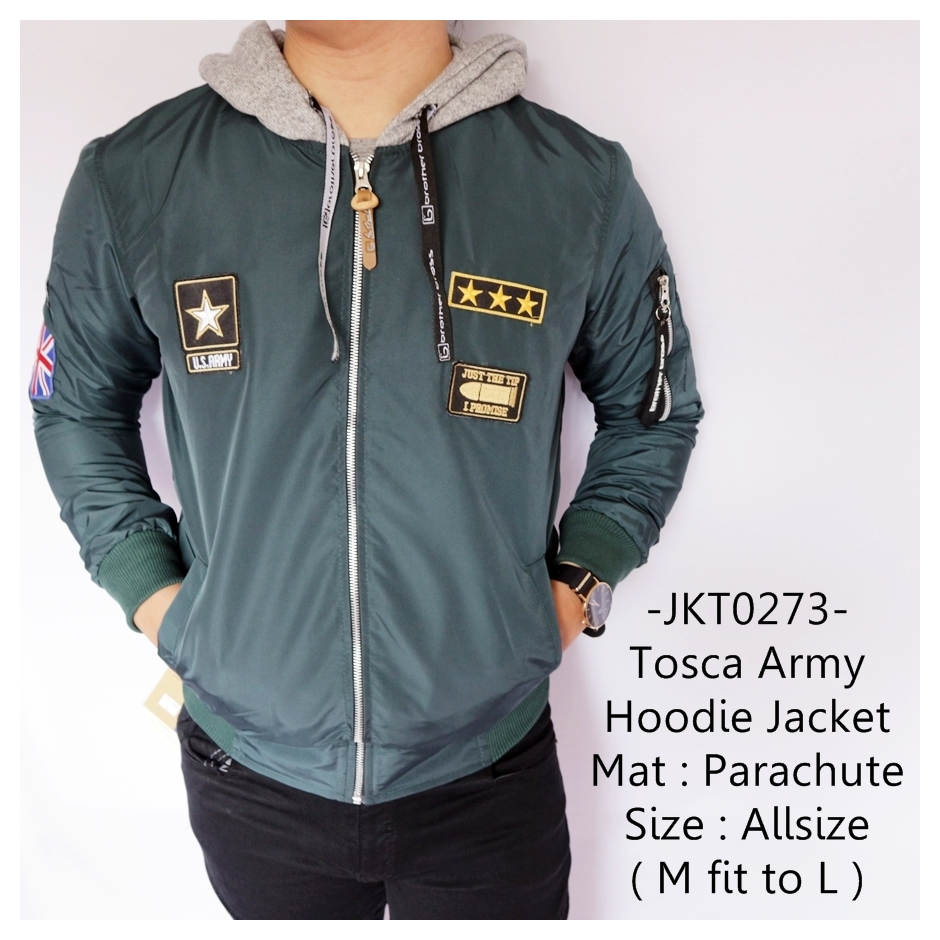  Jaket Tosca Army Hoodie 273