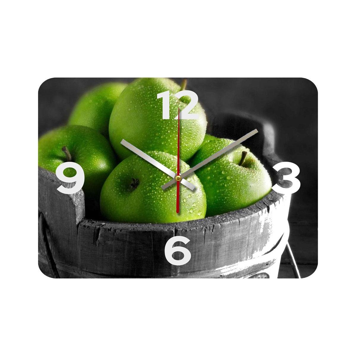 Jam Dinding Unik - Green Apple
