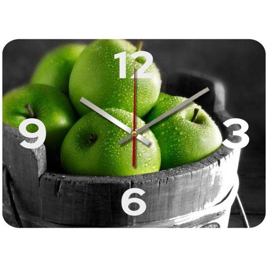 Jam Dinding Unik - Green Apple
