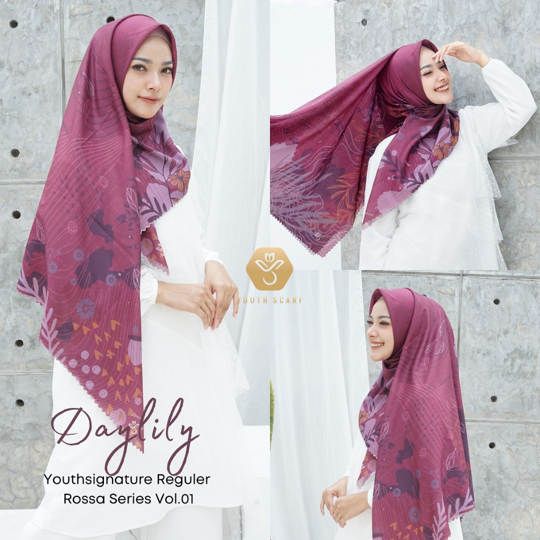 YOUTHSCARF - SIGNATURE PREMIUM ROSSA SERIES - DAY LILLY