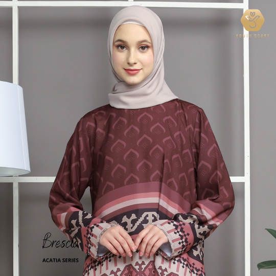 ACATIA TUNIK | LONG TUNIK | PRINTING TUNIK | WOLLYCREPE PREMIUM - BRESCIA
