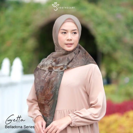 HIJAB VOAL PRINTING REGULER - YOUTHSCARF BELLADONNA SERIES -GETTA