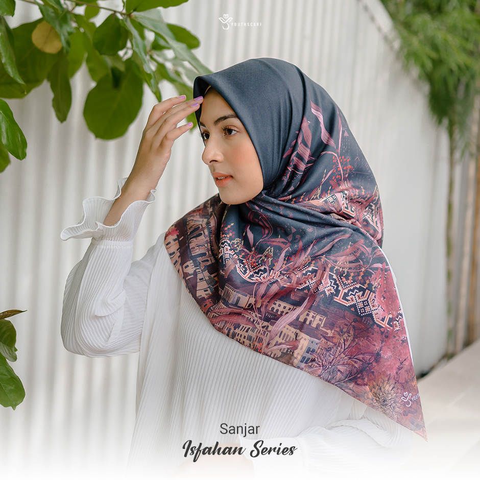 HIJAB VOAL PRINTING REGULER - YOUTHSCARF ISFAHAN SERIES -SANJAR