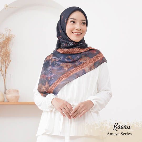 HIJAB VOAL PRINTING REGULER - YOUTHSCARF AMAYA SERIES -KAORU
