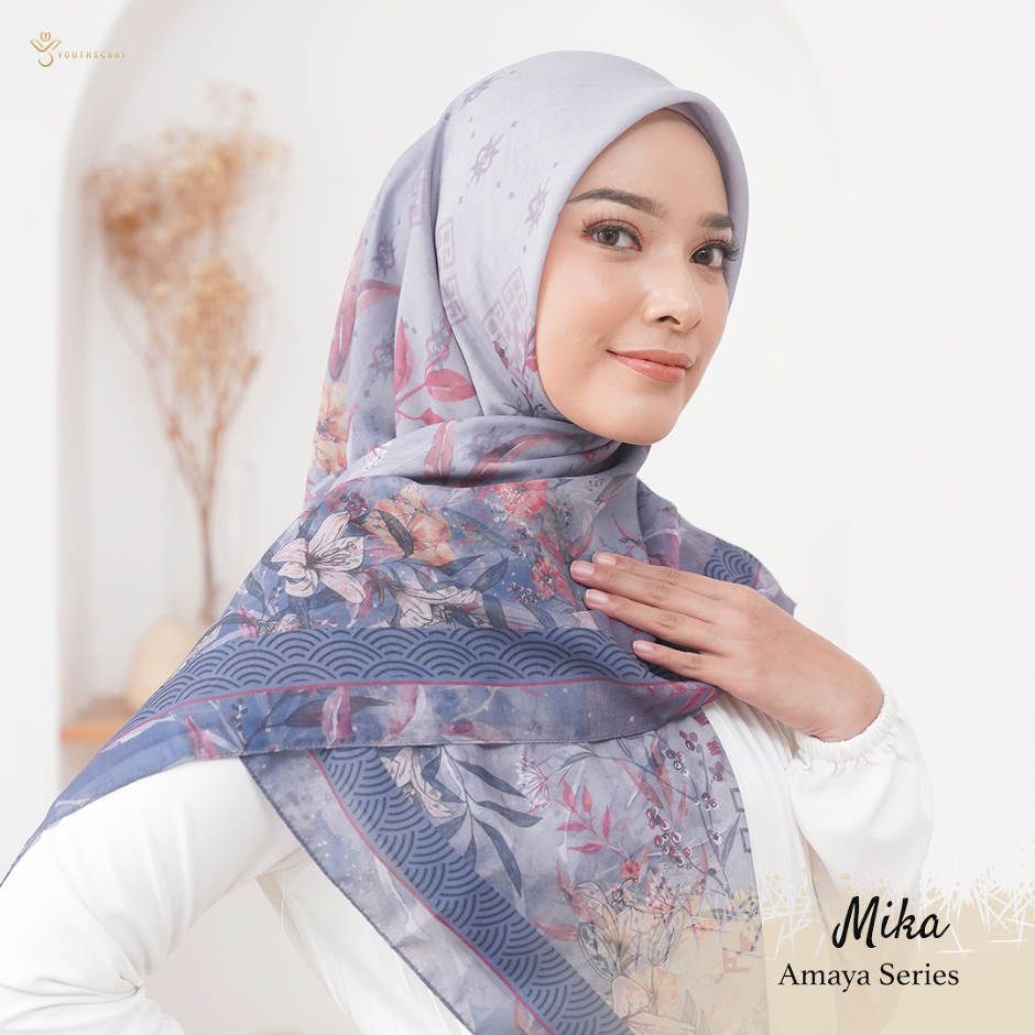 HIJAB VOAL PRINTING REGULER - YOUTHSCARF AMAYA SERIES -MIKA