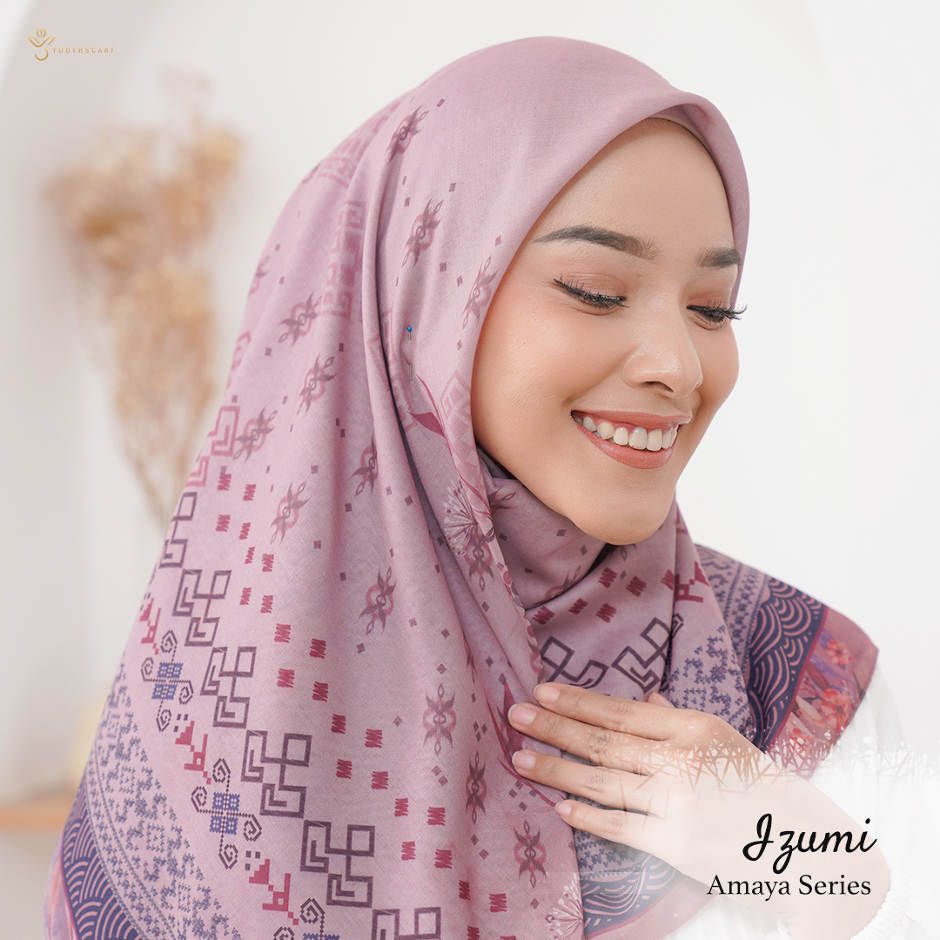 HIJAB VOAL PRINTING REGULER - YOUTHSCARF AMAYA SERIES -IZUMI