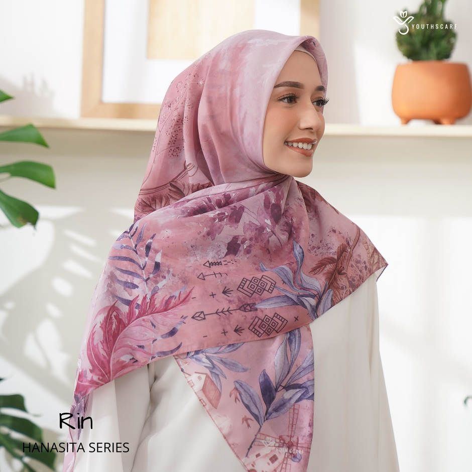 HIJAB VOAL PRINTING REGULER - YOUTHSCARF HANASITA SERIES -RIN