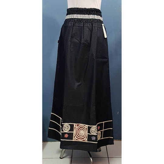 rok denim semi dongker all size toko baju muslim rok denim semi dongker all size toko baju muslim