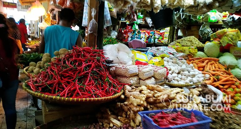 Harga Bahan Pokok di Pasar Palabuhanratu Turun Pasca Lebaran, Apa Saja? Yuk Simak