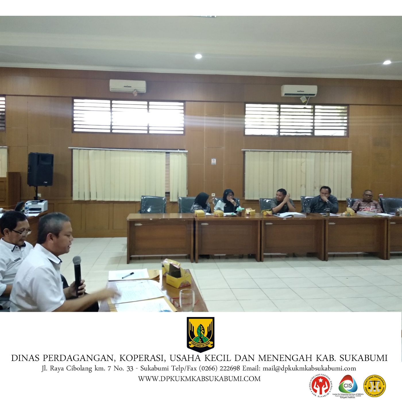 DPKUKM Menerima Rapat Kerja dari Komisi III DPRD Kab. Sukabumi