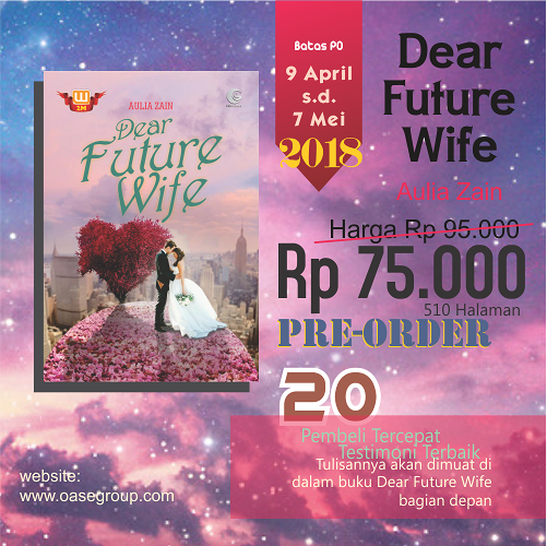 Prosedur Pre Order Novel Dear Future Wife