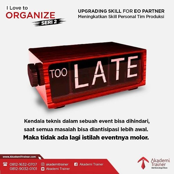 TAK ADA ALASAN EVENT ITU MOLOR