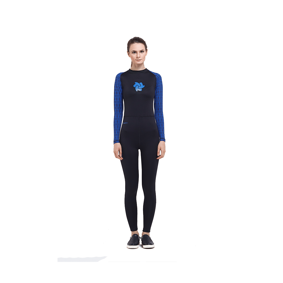 Tiento Black Blue Tribal Wetsuit Baju  Renang  Wanita Original 