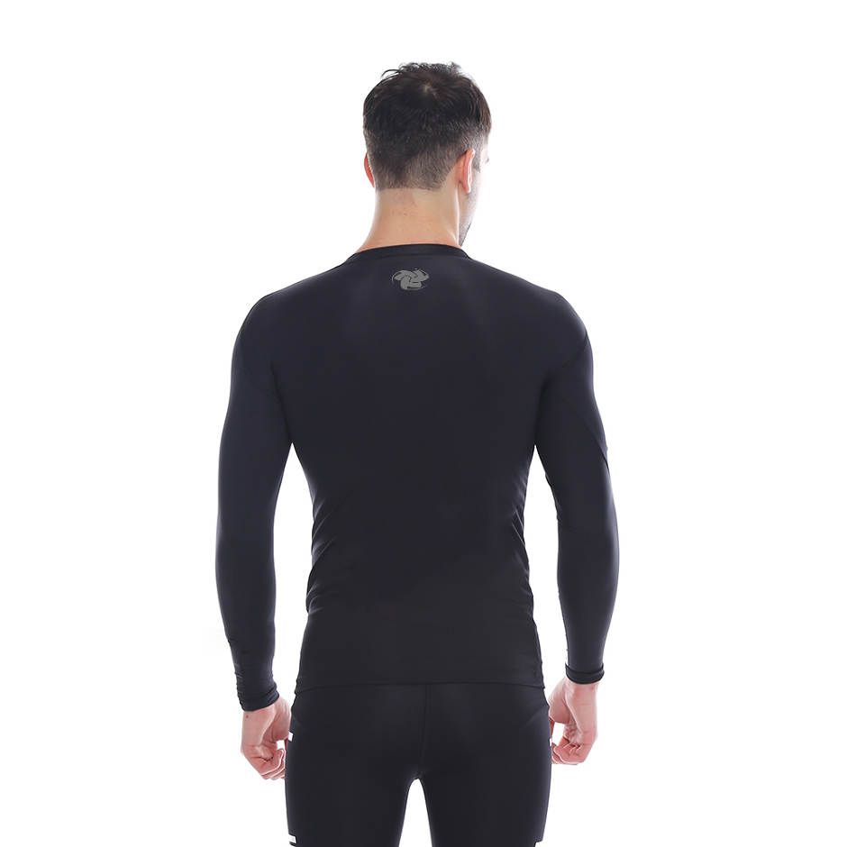 Tiento Baselayer Baju Kaos  Ketat Manset Long Sleeve Black 