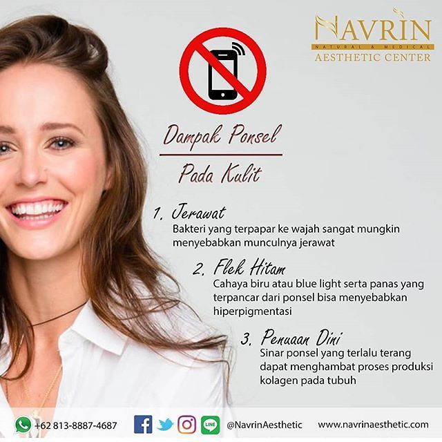 5 Kerusakan Kulit Akibat Handphone