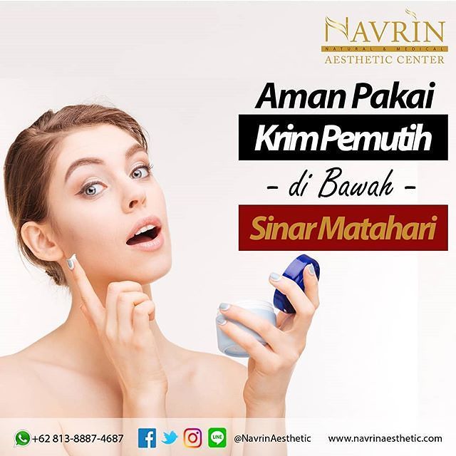 Amankah Memakai Krim Pemutih Dibawah Sinar Matahari