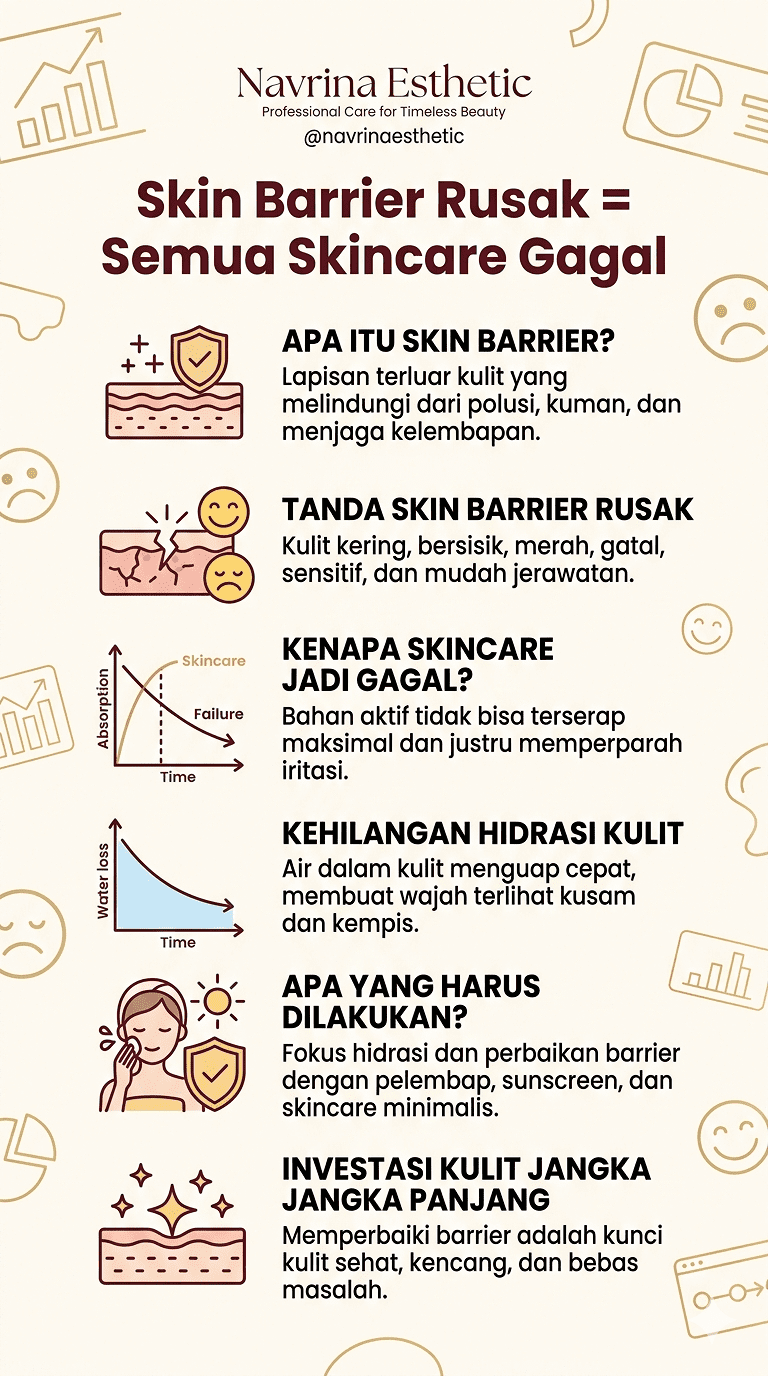 Skin Barrier Rusak: Kenapa Skincare Jadi Tidak Efektif?