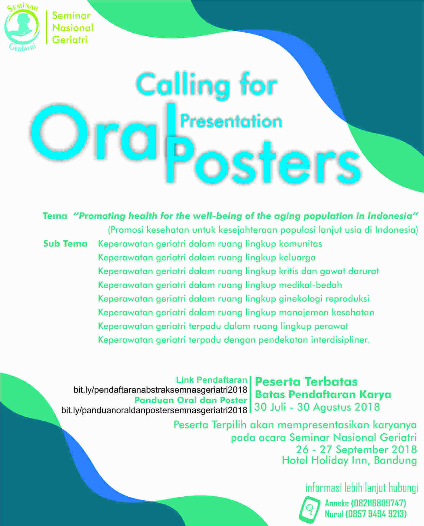 Calling for Oral and Poster Presentation