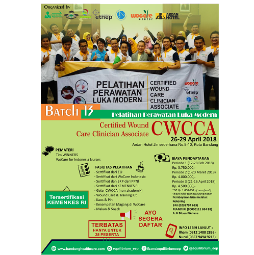 Pelatihan Perawatan Luka Modern CWCCA Batch 13