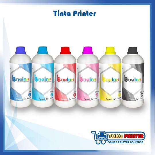 Tinta Pigment One Ink Epson 1 Liter (1 set 6 warna )
