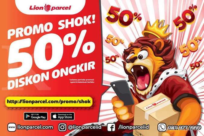 Dengan Promo SHOK! 50% Diskon Ongkir*, Lion Parcel 'Kerek' Perekonomian Bangsa