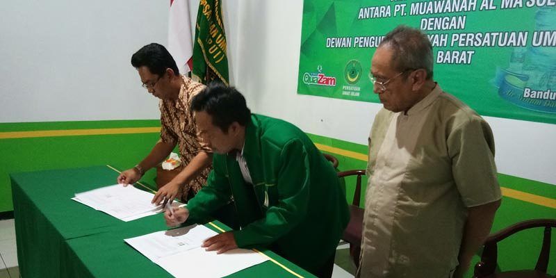 DPW PUI Jabar tandatangani MOU Kerjasama bisnis dengan PT. Muawanah Al Ma'soem