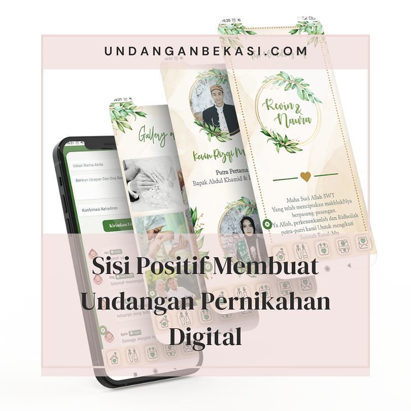 Sisi Positif Membuat Undangan Pernikahan Digital