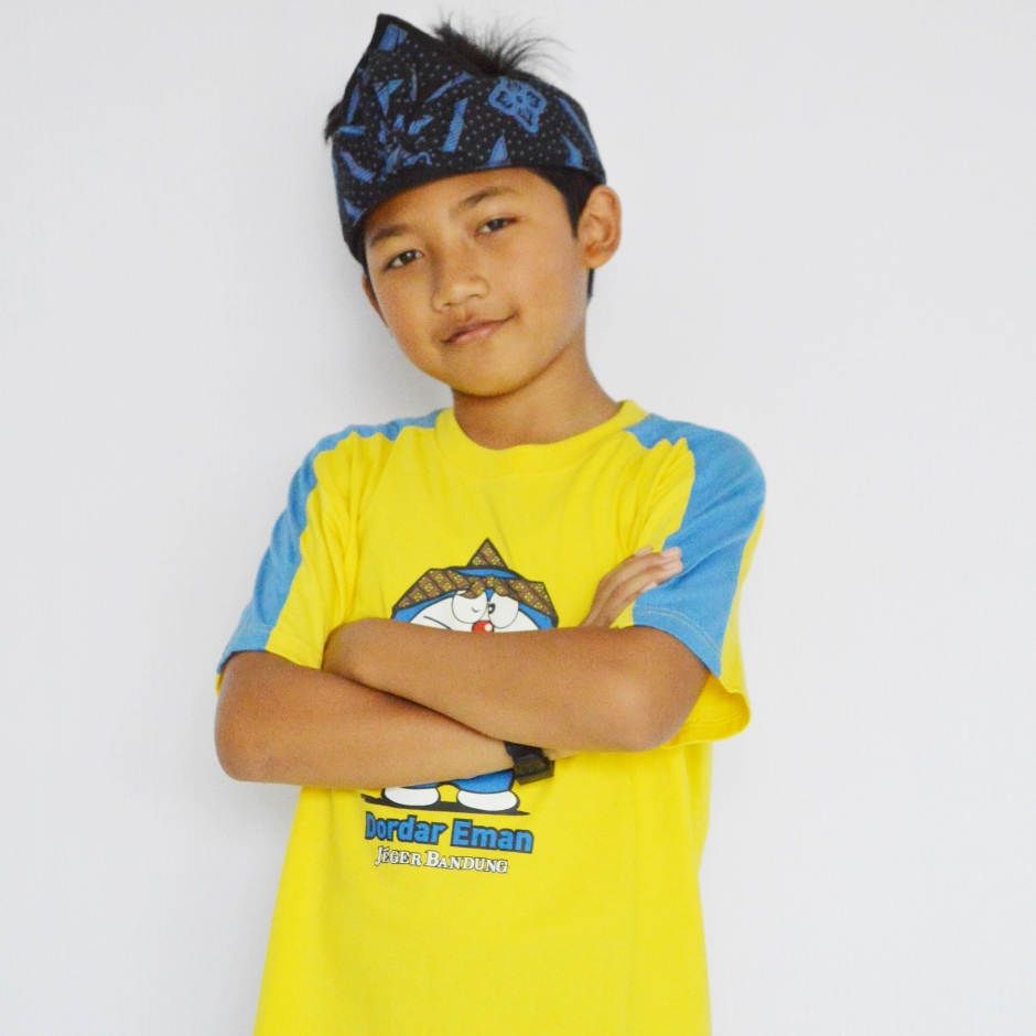 Kaos Bandung BaOng Dordar Eman Kuning Anak