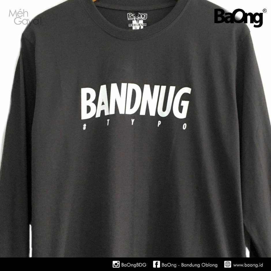 Kaos Bandung Baong BANDNUG TYPO