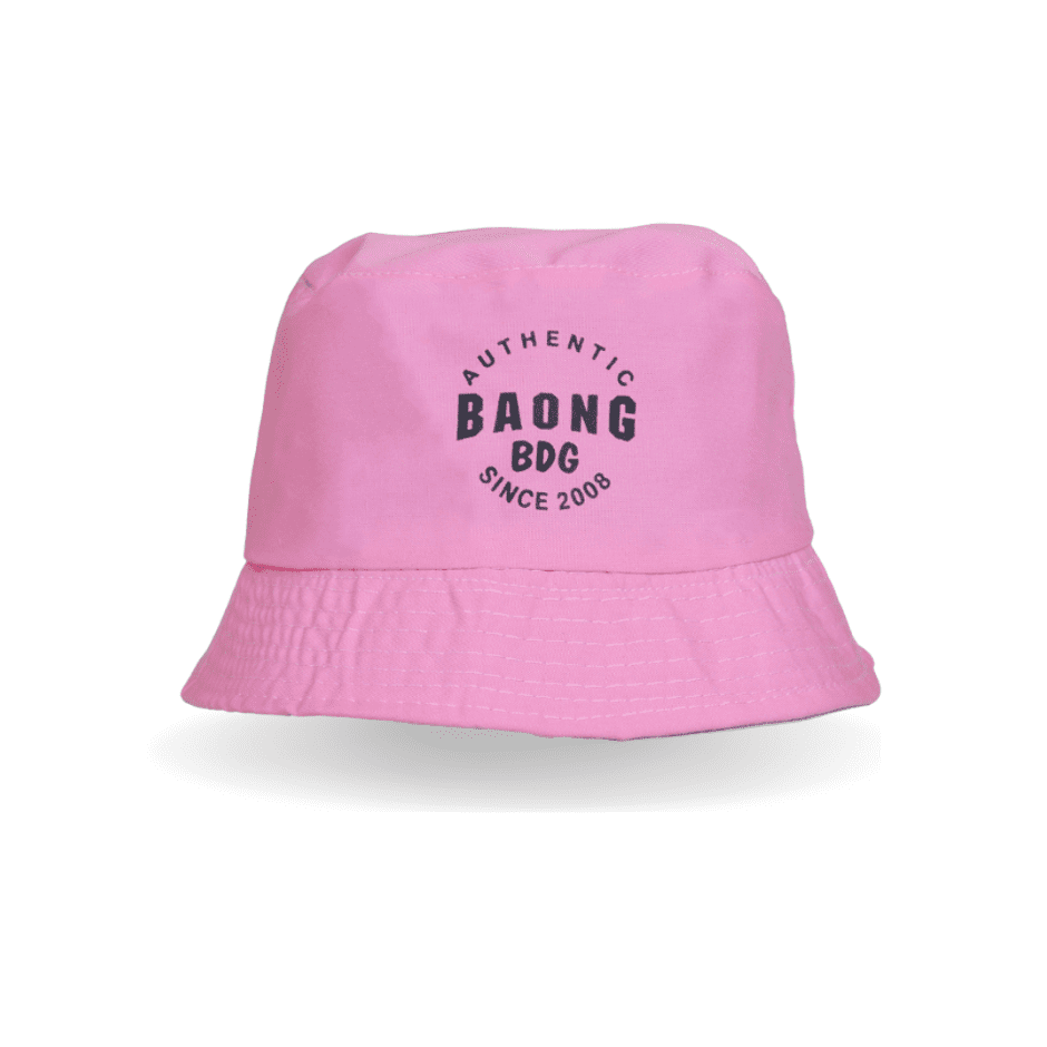 Bucket HAT BaOng ANAK Topi Bolak Balik Baby pink Abu