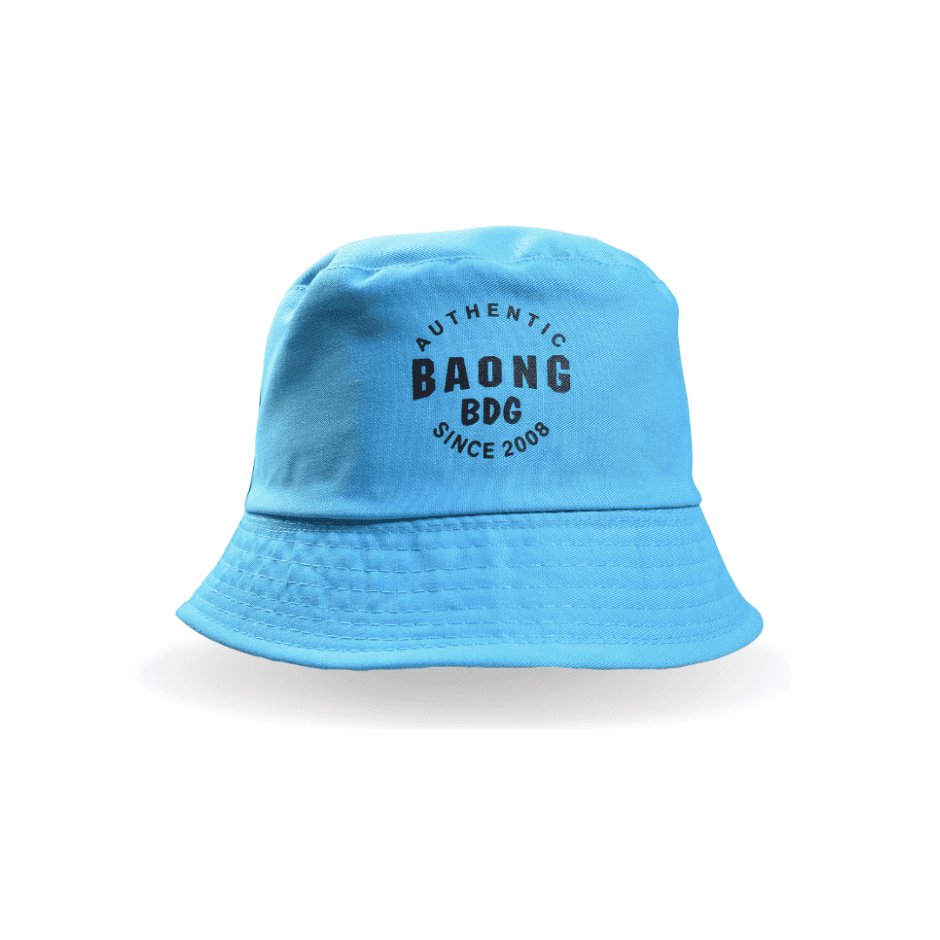 Bucket HAT BaOng ANAK Topi Bolak Balik Biru Muda Abu