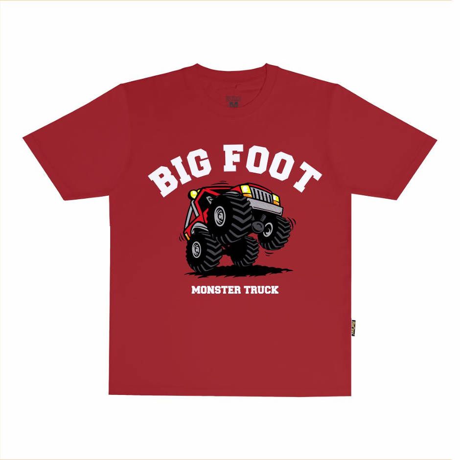 Kaos BaOng Big Foot Merah Anak