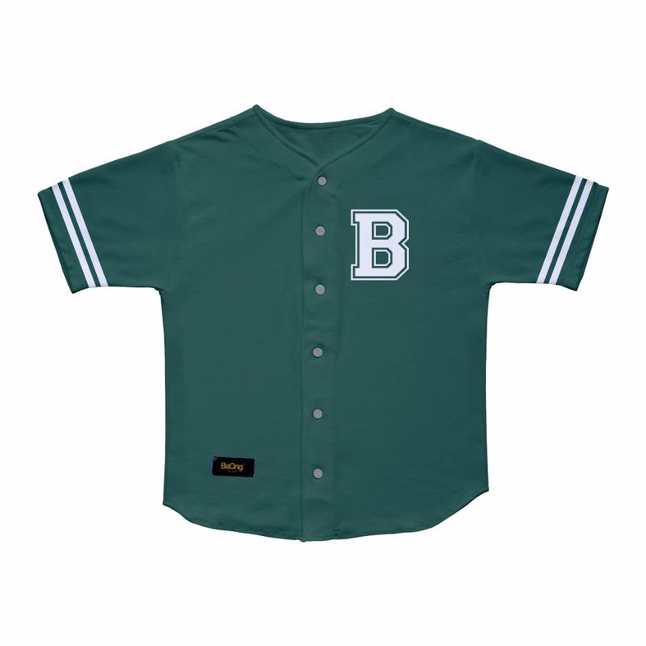 BaOng Baseball Shirt Kancing 4 Warna