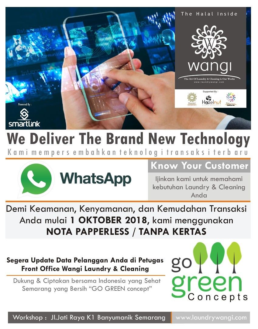 Launching Electronic Invoice di Wangi Laundry Cleaning