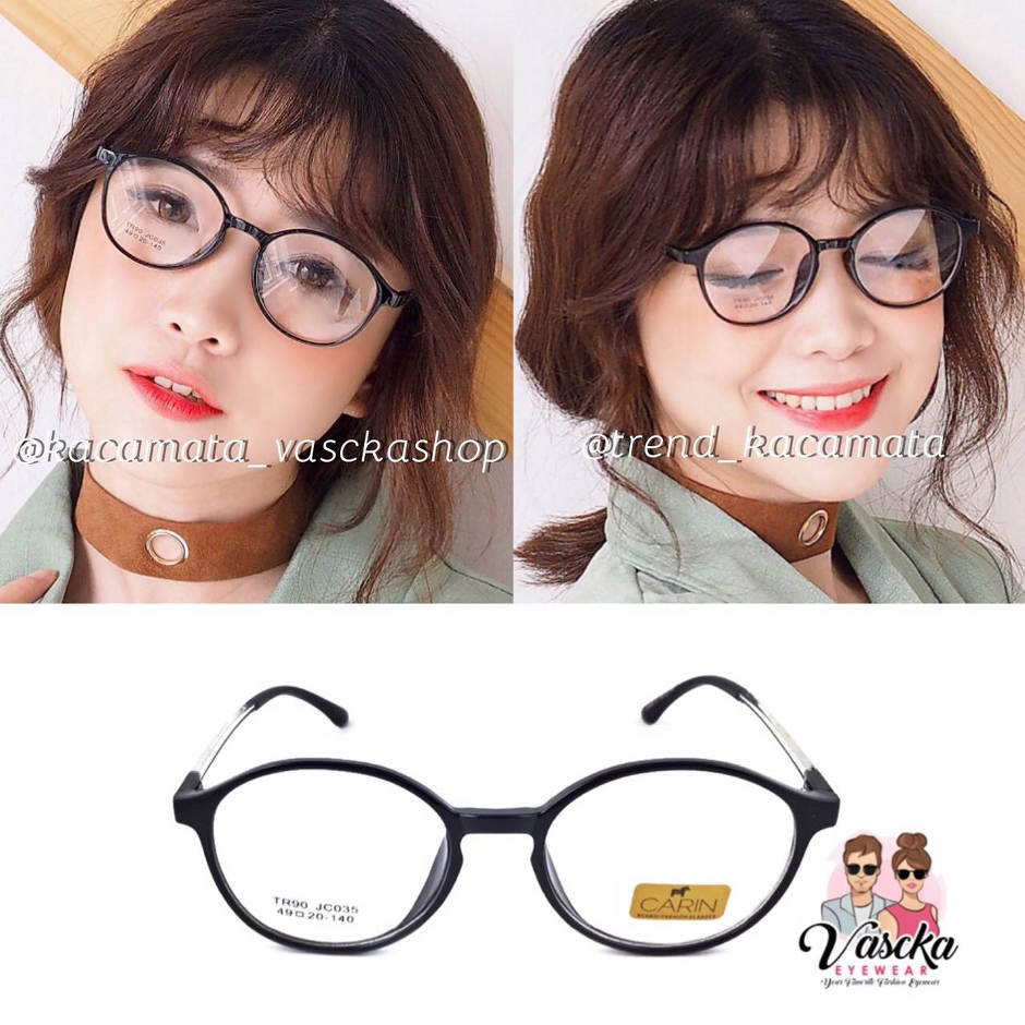  KACAMATA  VASCKASHOP CARIN 03 OVAL  BLACK 