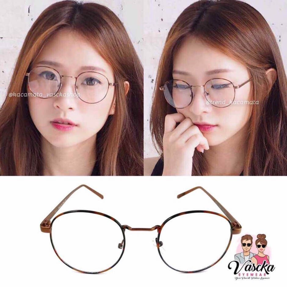 kacamata vasckashop barrel eyeglasses brown kacamata vasckashop barrel eyeglasses brown