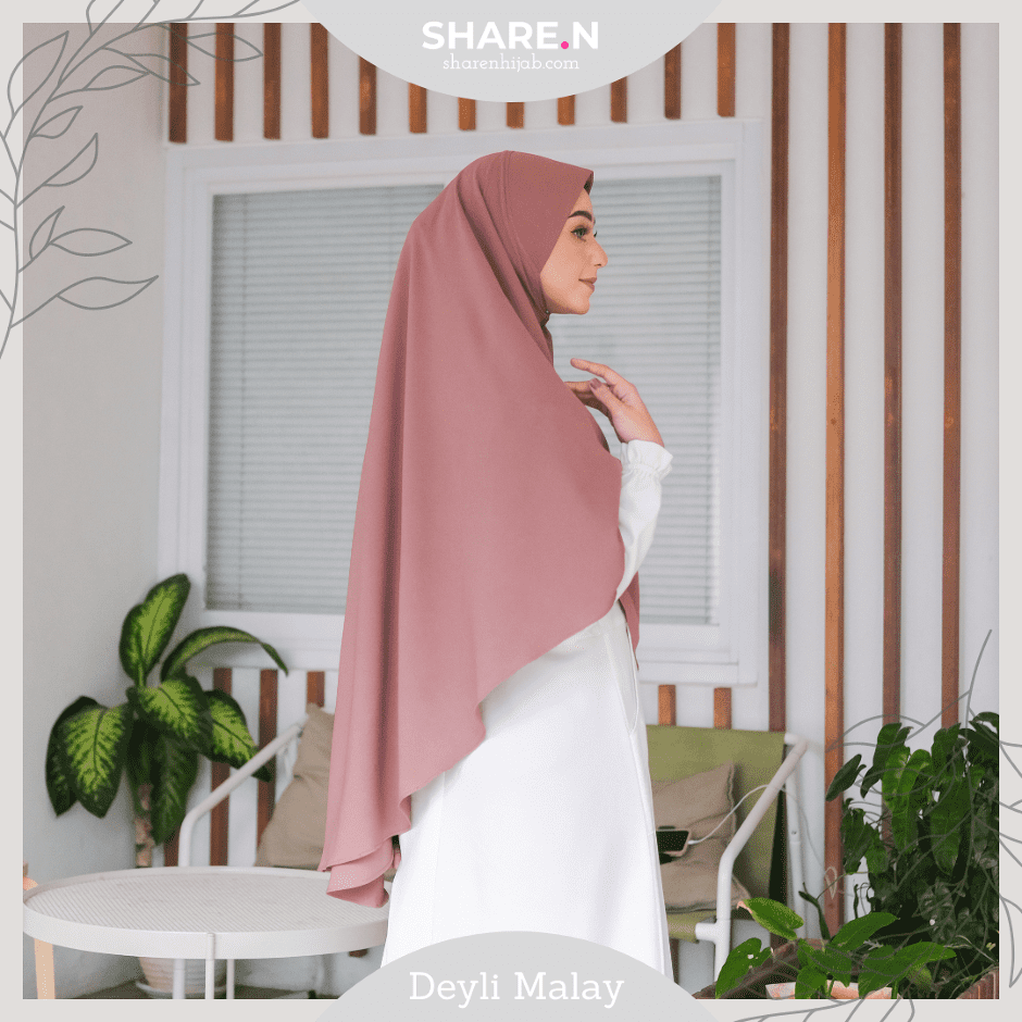 Hijab Instant Bergo Malaysia - Deyli Malay Maxi Caramel by Sharen Hijab