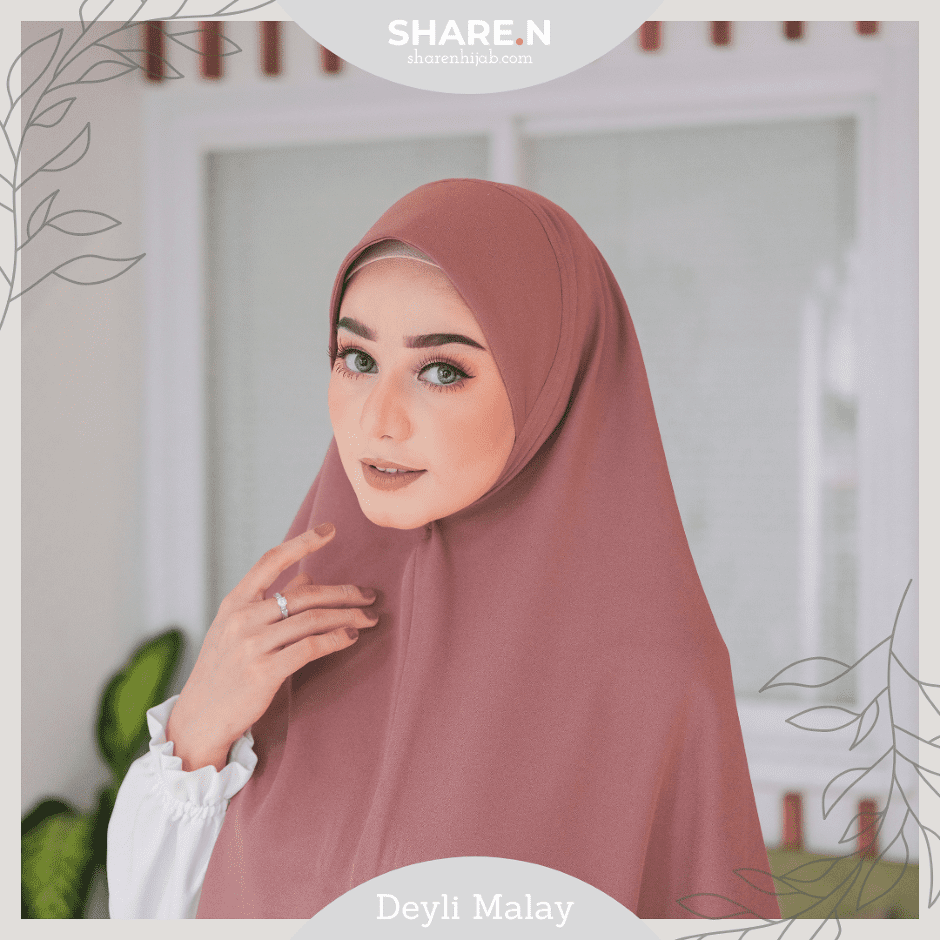 Hijab Instant Bergo Malaysia - Deyli Malay Maxi Caramel by Sharen Hijab