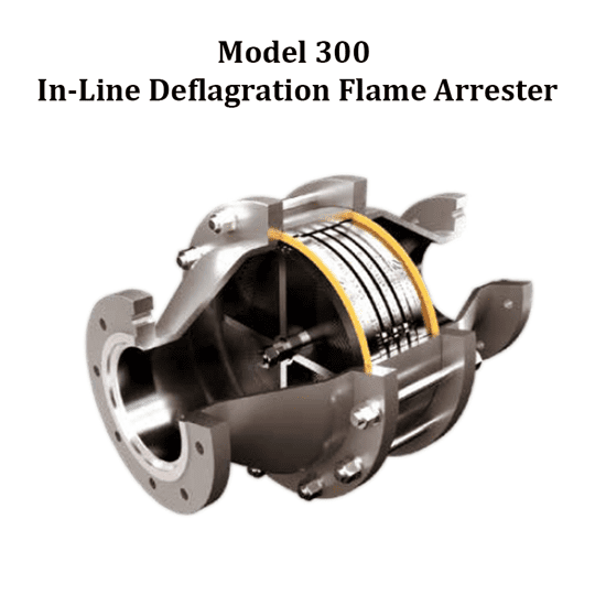 Model 300 | In-Line Deflagration Flame Arrester 