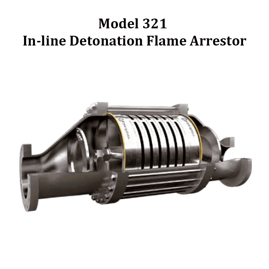 Model 321 In-line Detonation Flame Arrestor
