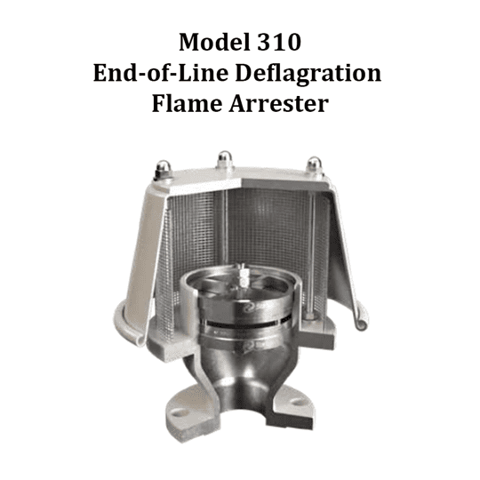 Model 310 End-of-Line Deflagration Flame Arrester