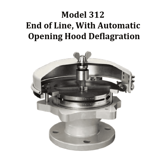 Model 312 End of Line, With Automatic Opening Hood Deflagration