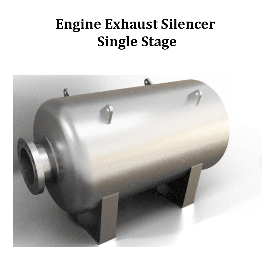 Engine Exhaust Silencer Single Stage