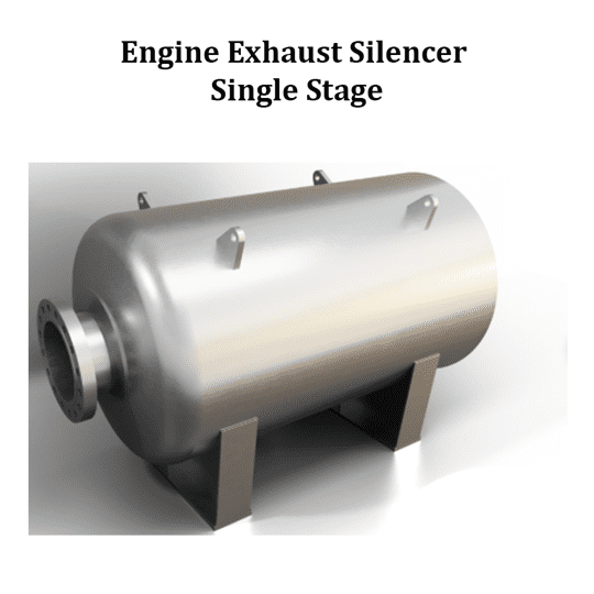 Engine Exhaust Silencer Single Stage