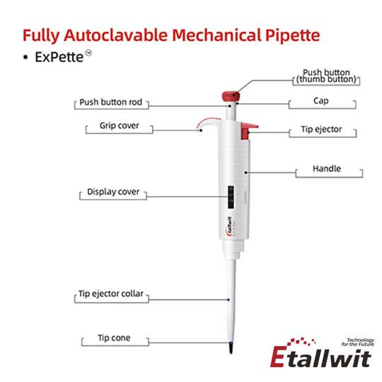 ExPette Fully Autoclavable Mechanical Pipette