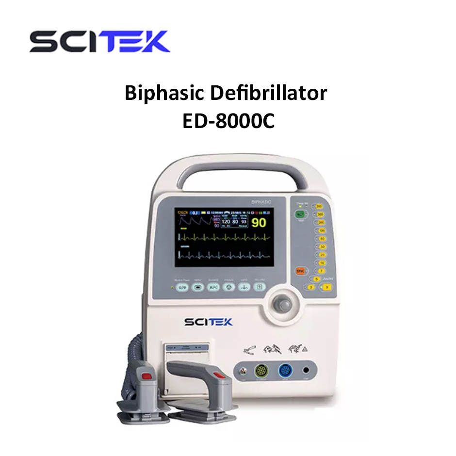 Biphasic Defibrillator ED-8000C Scitek